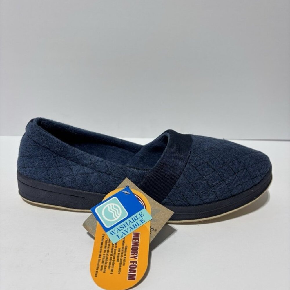 Foamtreads Women’s Coddels Navy Slippers, Size 9.5 Wide